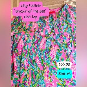 Lilly Pulitzer “Unicorn of the Sea” Elsa Top